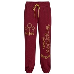 Harry Potter‎ Hogwarts Gryffindor Quidditch Seeker Running Jogger Sweat Pants